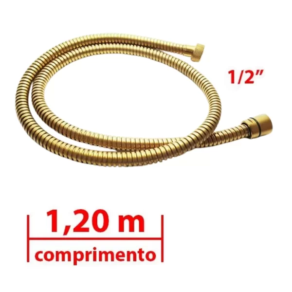 LIGACAO FLEXIVEL 1,20M DN151/2 AGUA FRIA OU QUENTE 2 a 40MCA NBR 14878 GOLD - Image 2