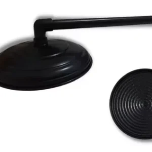 Ducha Cascata Alumínio Fundido 8 Preto Fosco