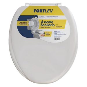 Assento Plastico Oval Branco - Fortlev