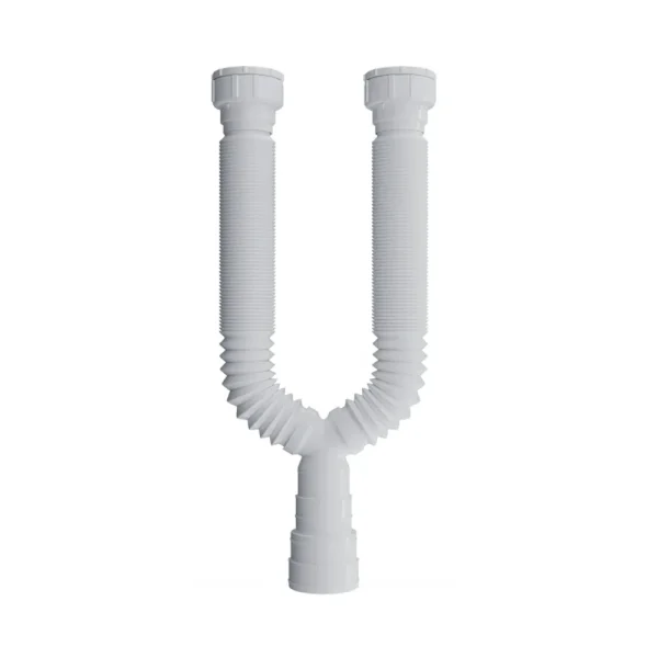 Sifão Universal Duplo Branco- Blukit